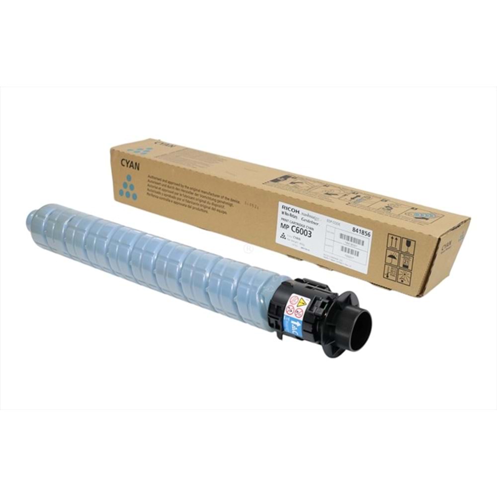 Ricoh C6003 Mavi Toner , AFICIO MP C 4503 , MP C 5503 MP C 6003 , MP C 6004 , 841856 , Orjinal