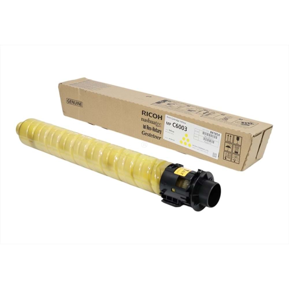 Ricoh C6003 Sarı Toner , AFICIO MP C 4503 , MP C 5503 MP C 6003 , MP C 6004 , 841854 , Orjinal